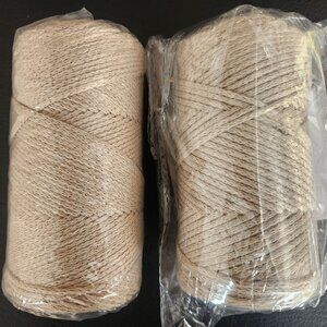 [NWOT] 2mm hollow cotton yarn (pack of 2)